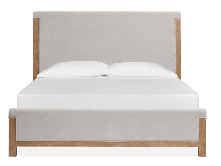 Plum Creek Sierra Brown Queen Upholstered Panel Bed - B5768-55