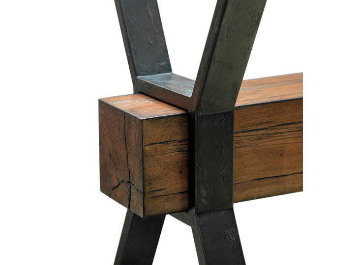 Sawyer Toasted Nutmeg And Smoked Iron Rectangular End Table - T4570-03