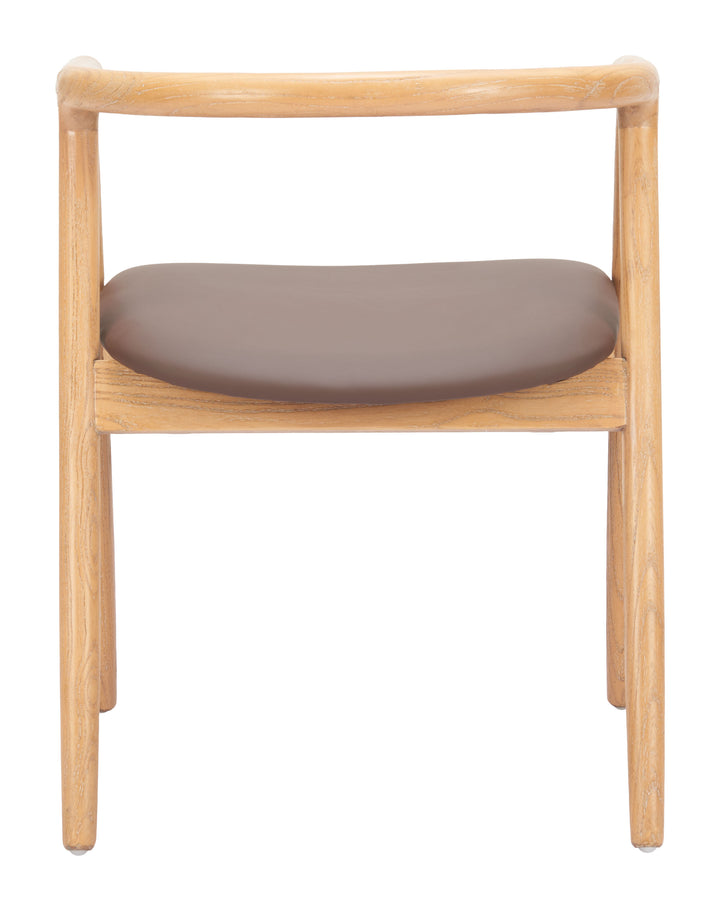 Peker Dining Chair (Set of 2) Brown & Natural