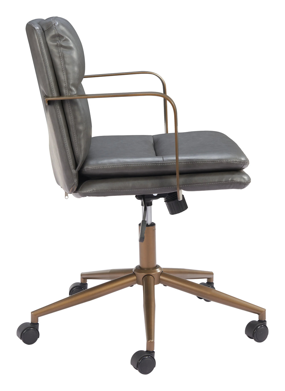 Birao Office Chair Gray - AmericanHomeFurniture