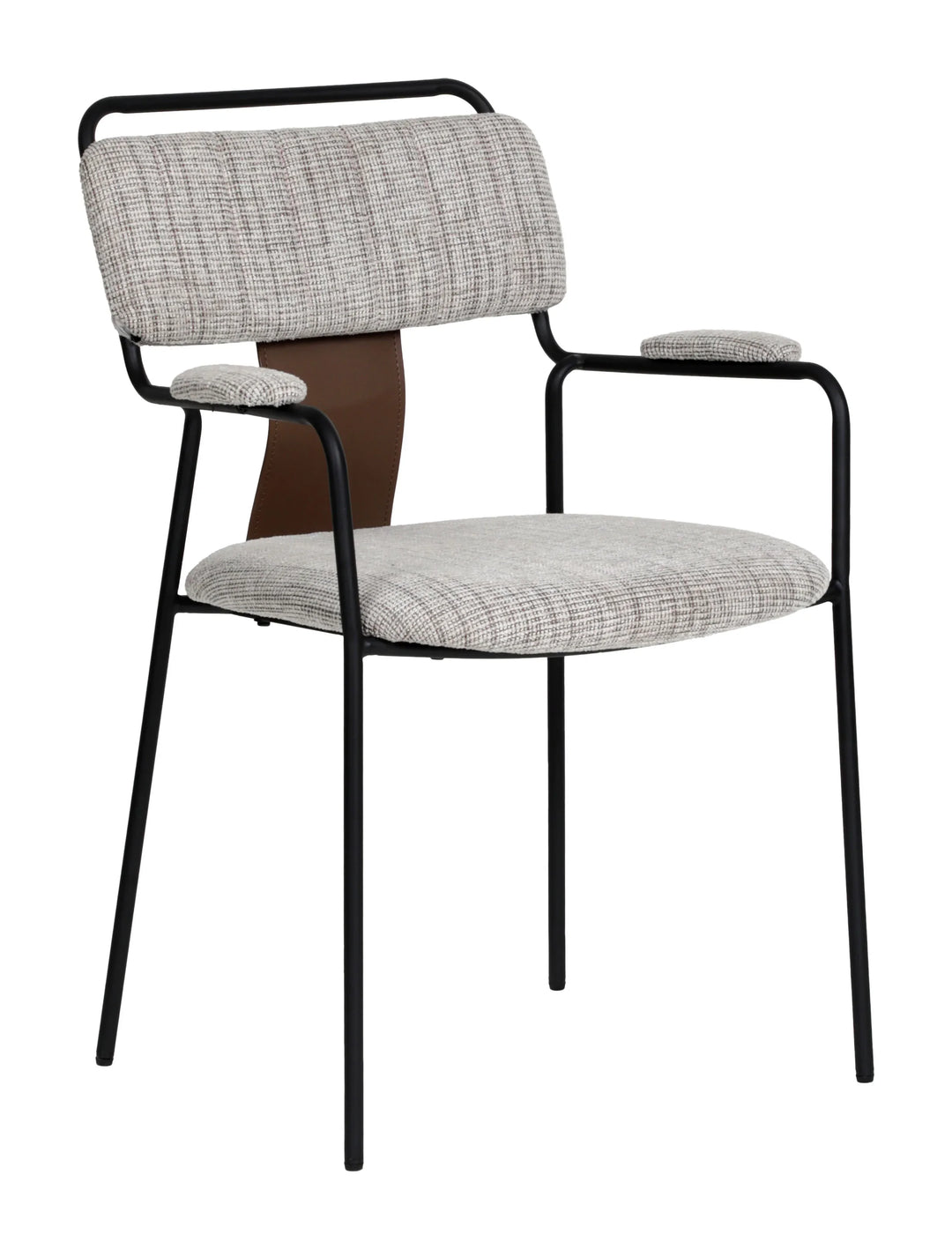 Couva Dining Chair (Set of 2) Gray Tweed - AmericanHomeFurniture