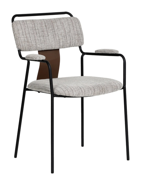 Zuo Couva Dining Chair (Set of 2) Gray Tweed DINING CHAIRS