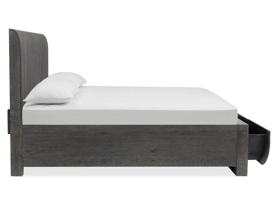 Kinsley Black Heron King Panel Storage Bed - B5890-64A