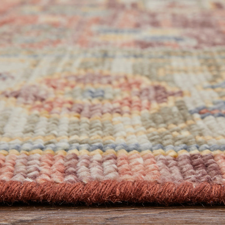 Round/8' x 8' /Rust/Beige