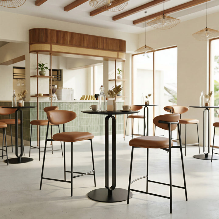 Rorun Counter Stool (Set of 2) Brown