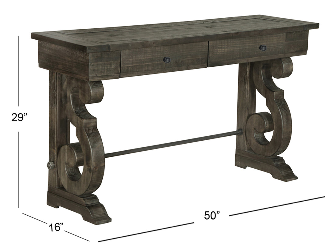 Bellamy Peppercorn Rectangular Sofa Table - T2491-73