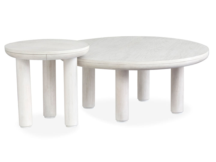 Sunset Cove Moonlight Pearl Nesting Cocktail Table With Casters - T5879-52