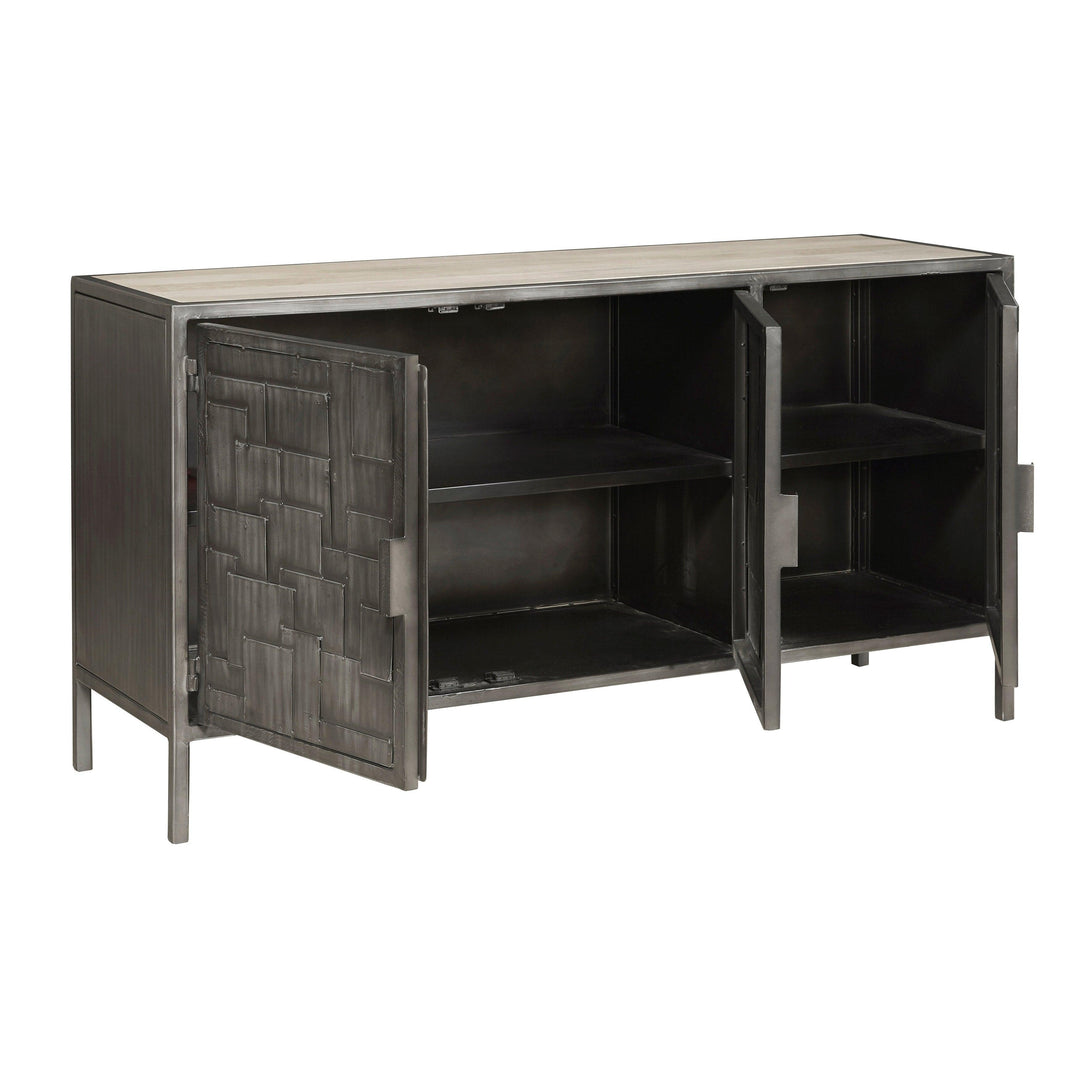 3-Door Metal Sideboard - AmericanHomeFurniture