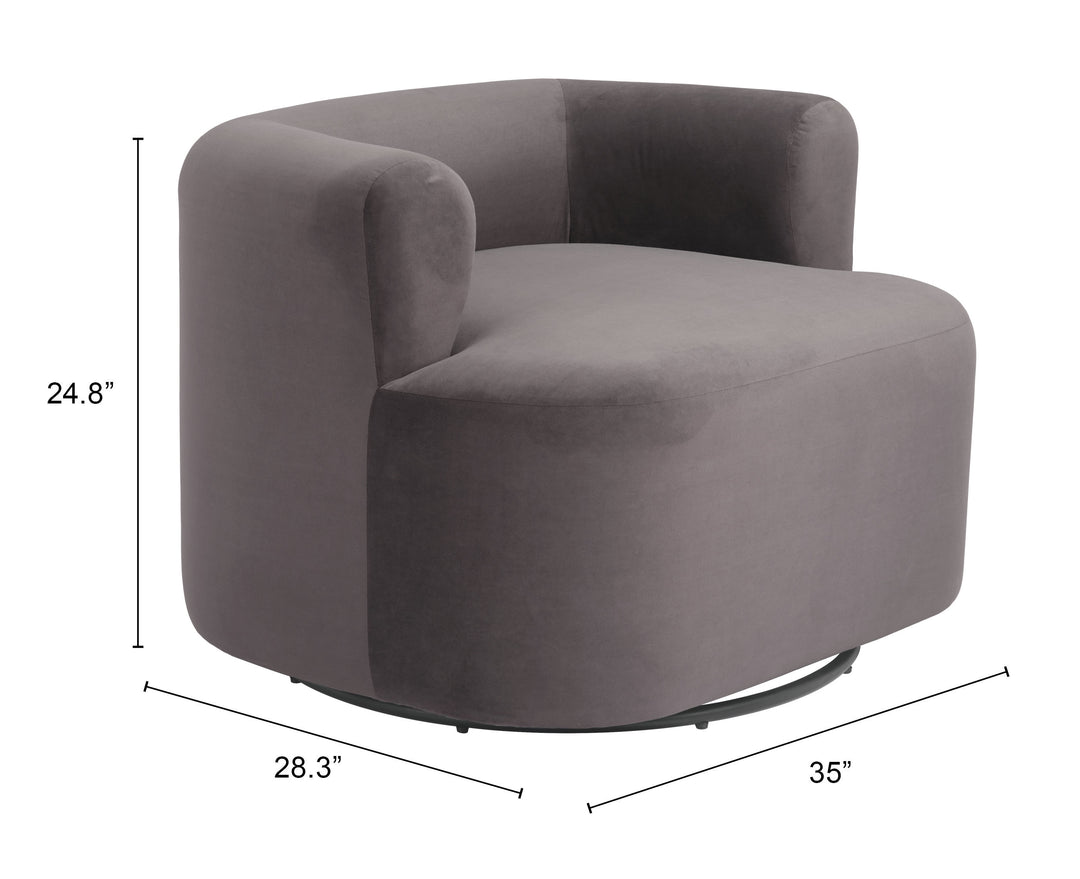 Mugav Swivel Chair Gray - 110293
