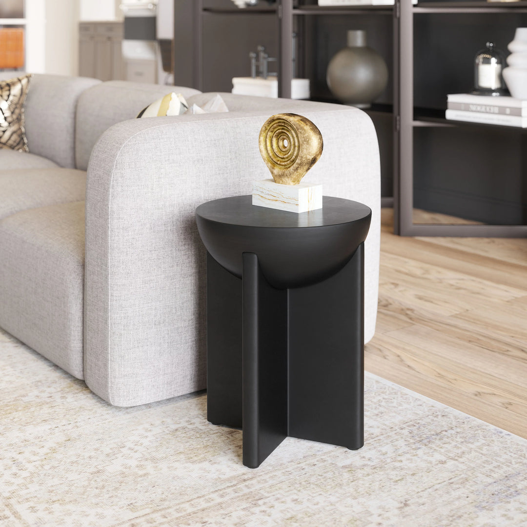 Tume Side Table Black - AmericanHomeFurniture