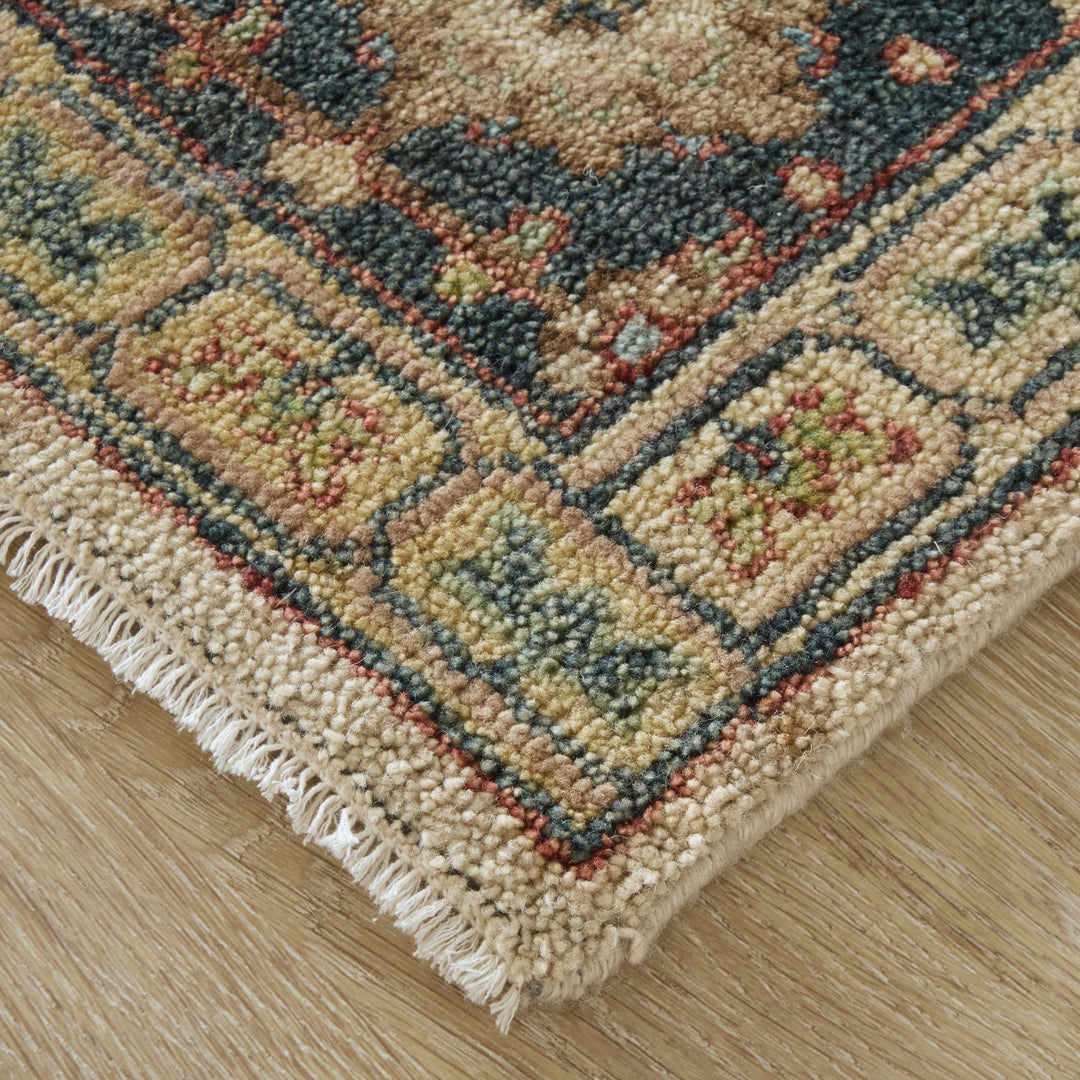 Rectangle/2' x 3'/Ivory/Navy