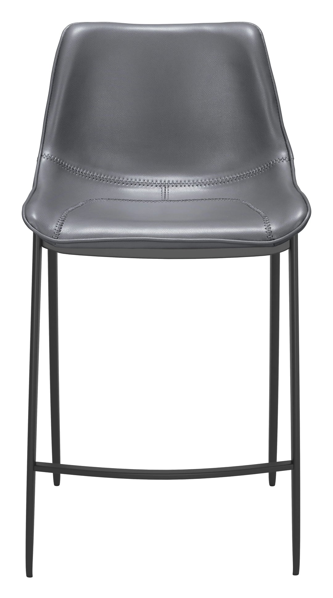 Magnus Counter Stool (Set of 2) Dark Gray & Black - AmericanHomeFurniture