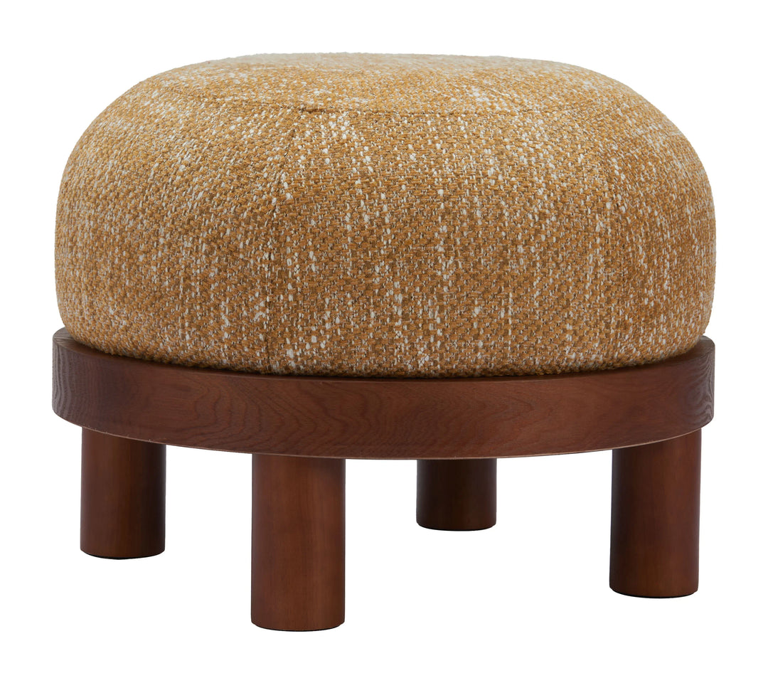 Gome Ottoman Oat Yellow - AmericanHomeFurniture