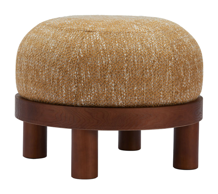 Gome Ottoman Oat Yellow - AmericanHomeFurniture