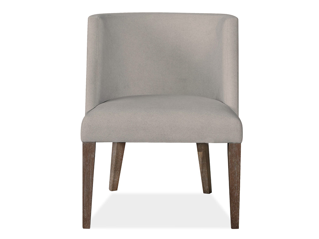 Kavanaugh Weathered Kona Brown Upholstered Host Chair - Set of 2 - D5612-66