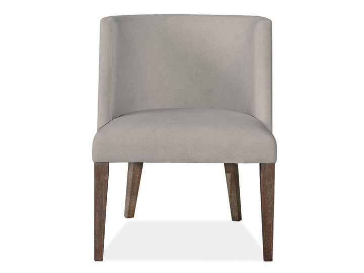 Kavanaugh Weathered Kona Brown Upholstered Host Chair - Set of 2 - D5612-66