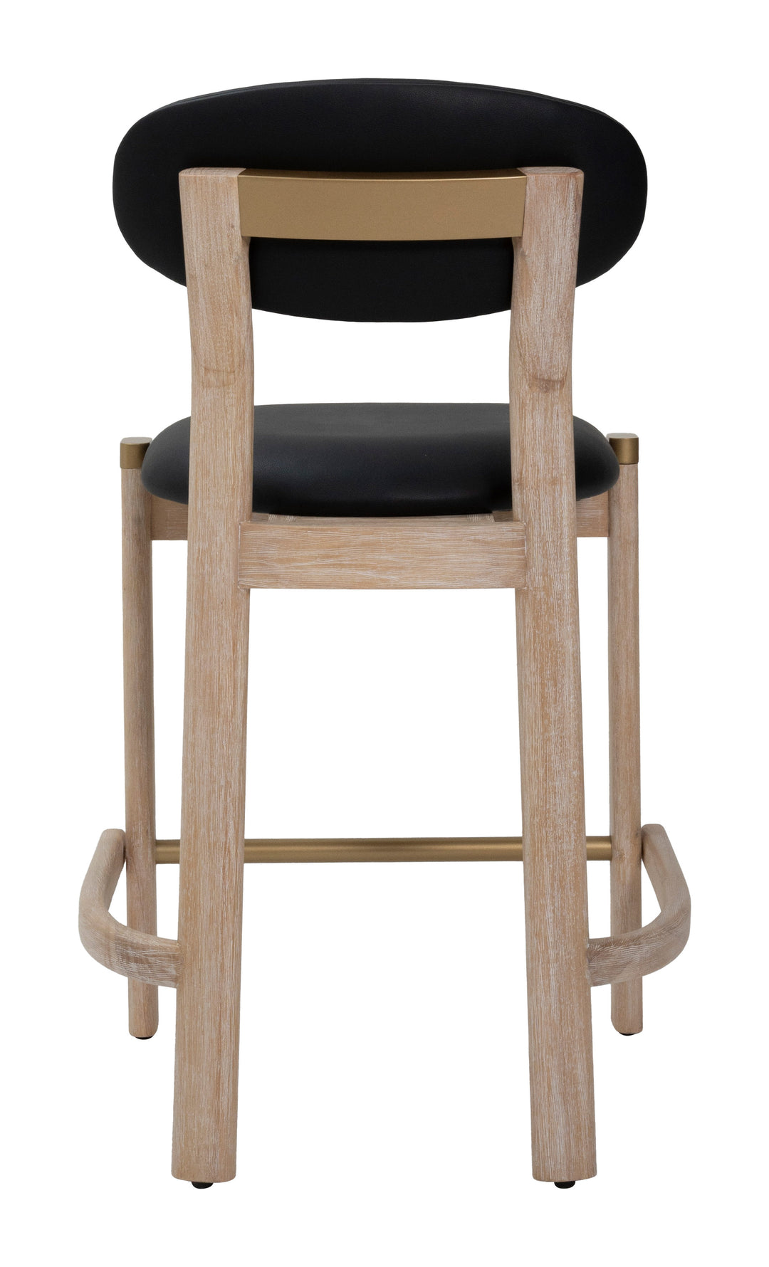 Rilou Counter Stool (Set of 2) Black & Natural