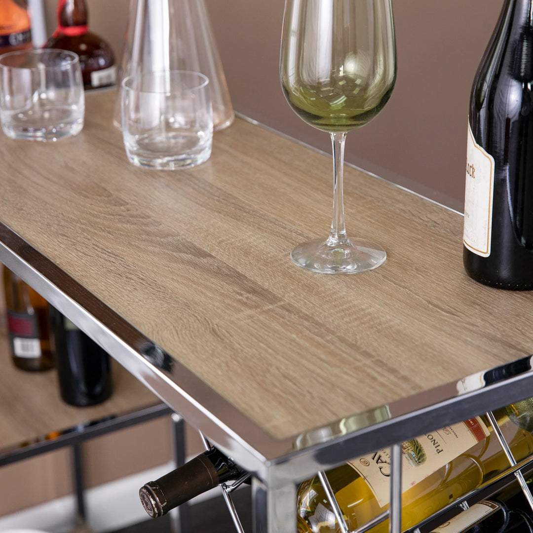 Northdom Serving Table w/ Bar Storage - AmericanHomeFurniture