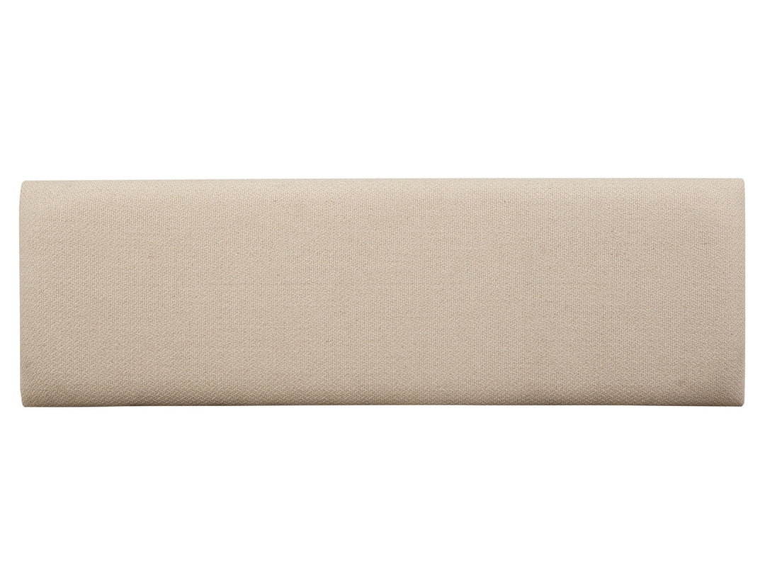 Tristan Swiss Coffee Upholstered Backless Bench With U-Shaped Legs - D5878-68A