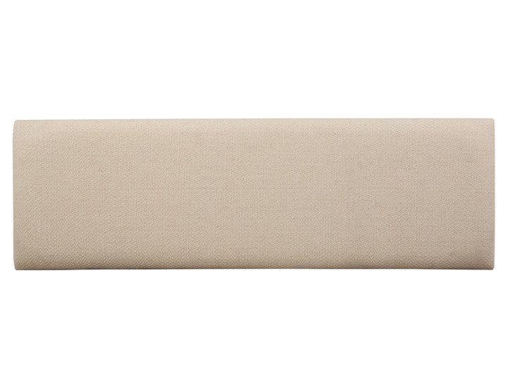 Tristan Swiss Coffee Upholstered Backless Bench With U-Shaped Legs - D5878-68A