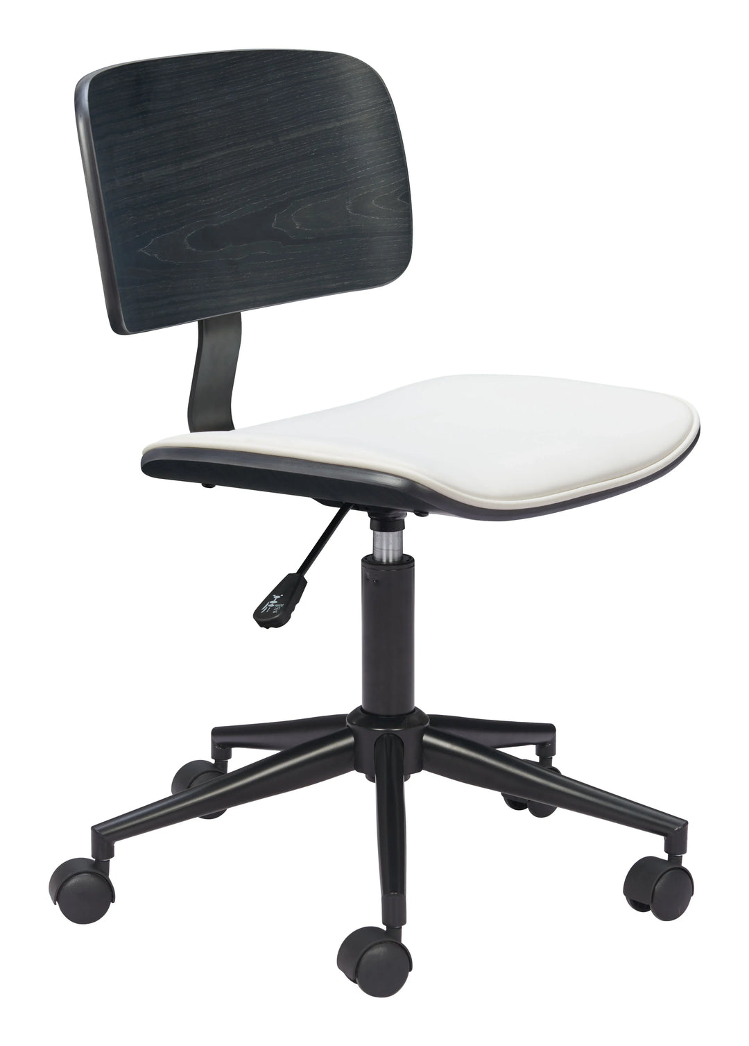 Duravel Office Chair White & Black - AmericanHomeFurniture