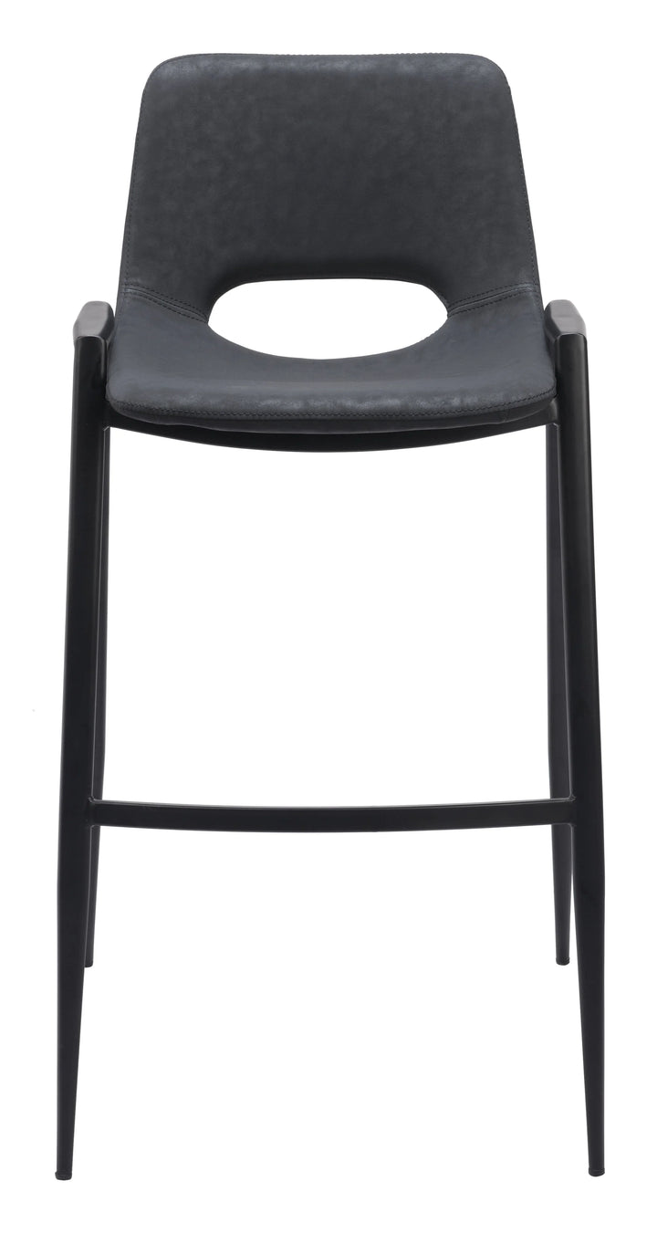 Desi Barstool (Set of 2) Black - AmericanHomeFurniture