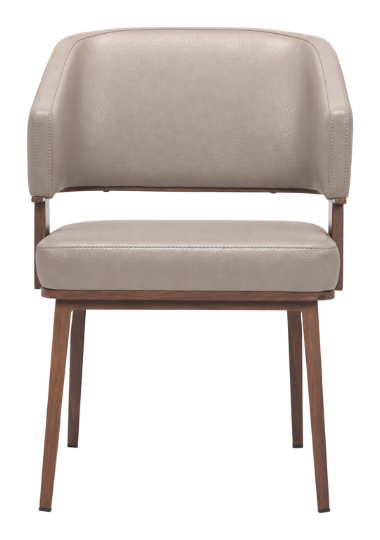 Poise Dining Chair Brown & Walnut - 111335