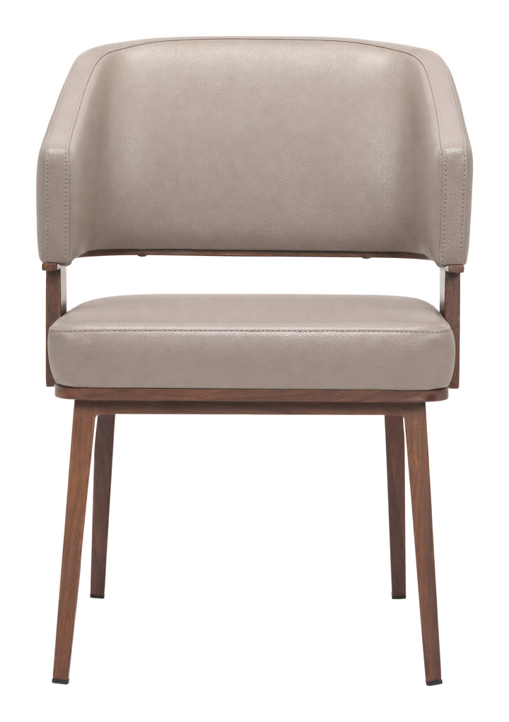 Poise Dining Chair Brown & Walnut - 111335