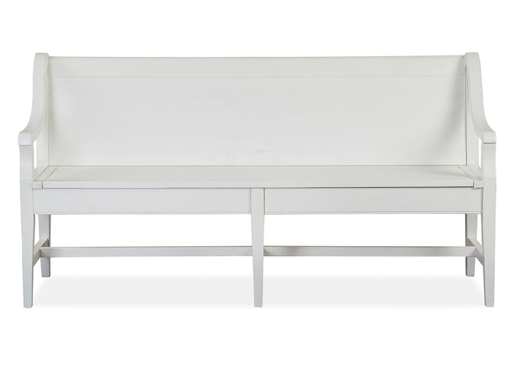 Heron Cove Chalk White And Dovetail Grey Bench - D4400-79