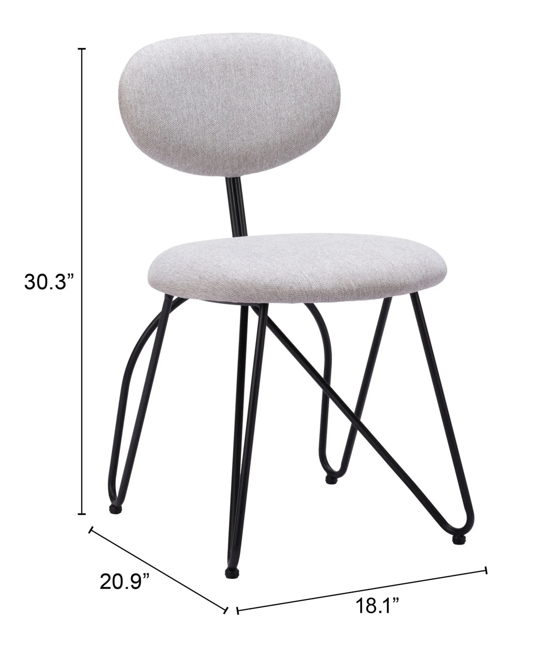 Novi Dining Chair (Set of 2) Dove Gray - AmericanHomeFurniture