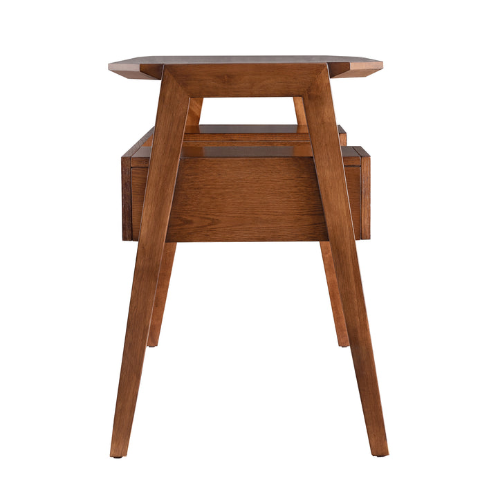 American Home Furniture | SEI Furniture - Clyden Midcentury Modern Writing Desk w/ Storage