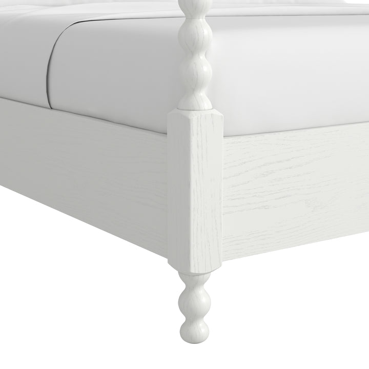 Haven QN Uph Canopy Poster Bed