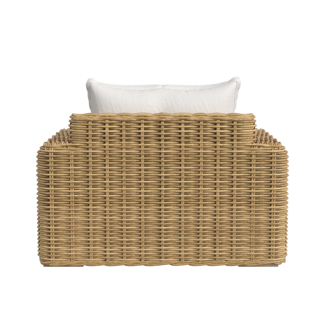 Playa Oversized Club Chair in Soothe Pearl w/ Flange Welt