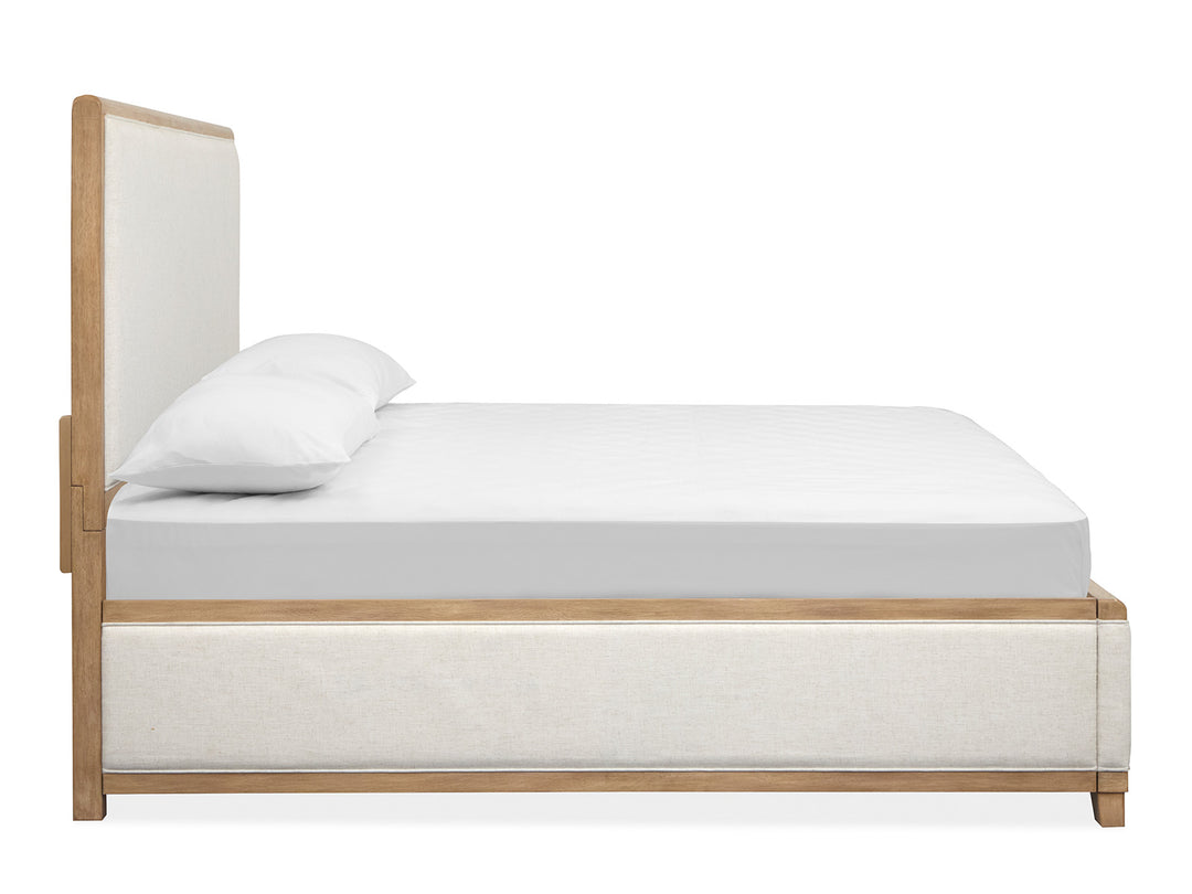 Coventry Honey Wheat California King Upholstered Panel Bed - B6480-75