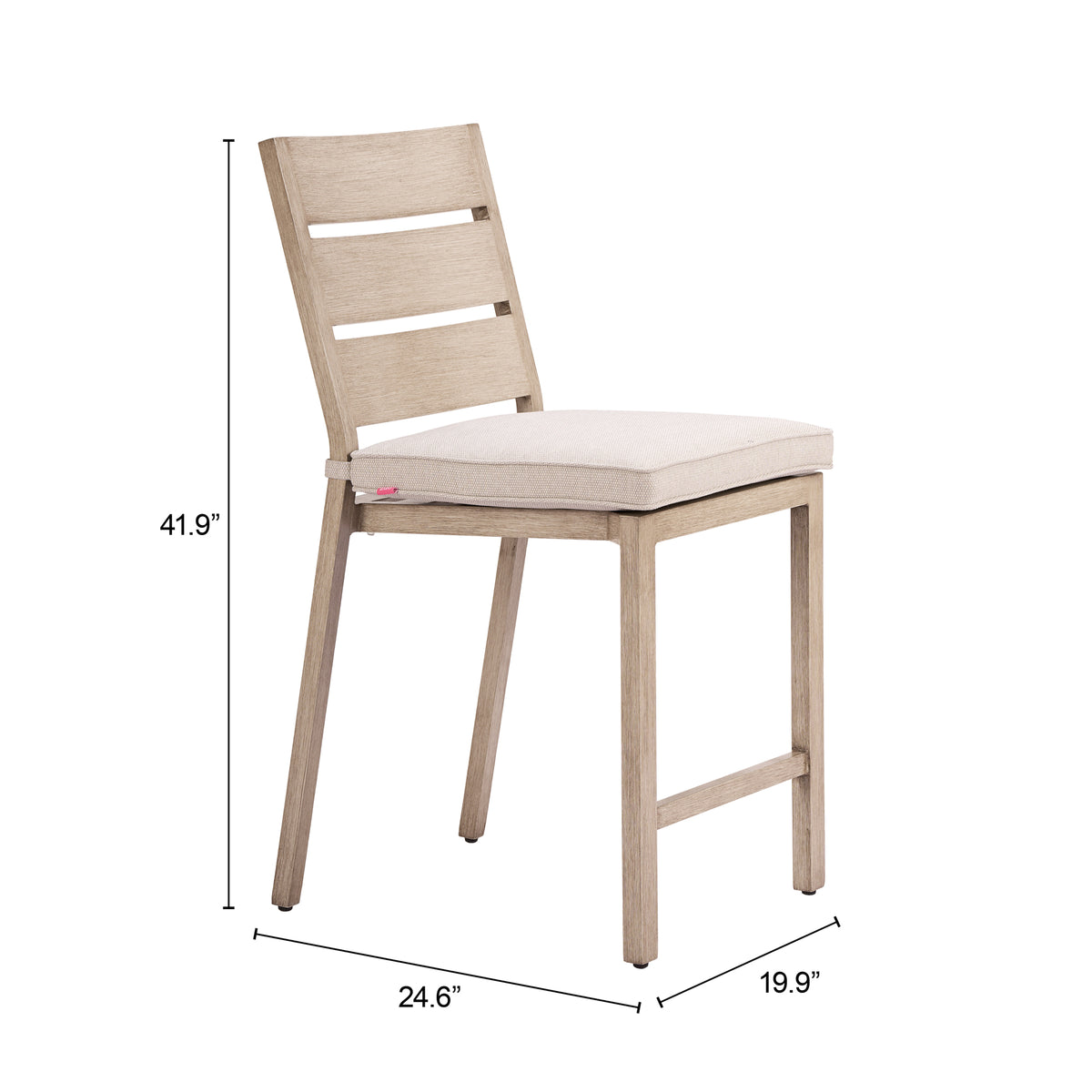 Reefline Armless Counter Stool (Set of 2) Gray - 704280