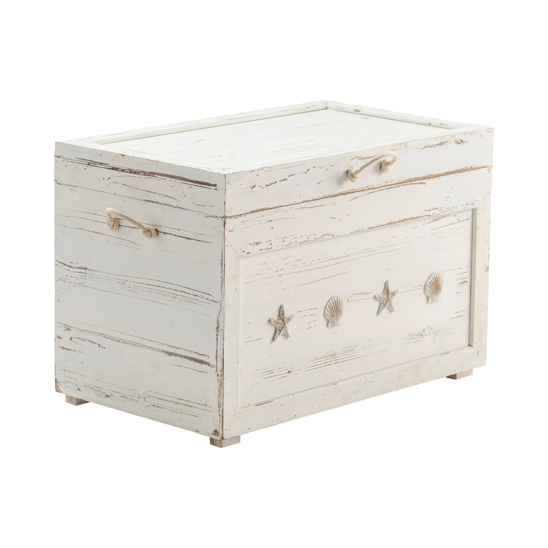 Whitewashed Wood Trunks - AmericanHomeFurniture