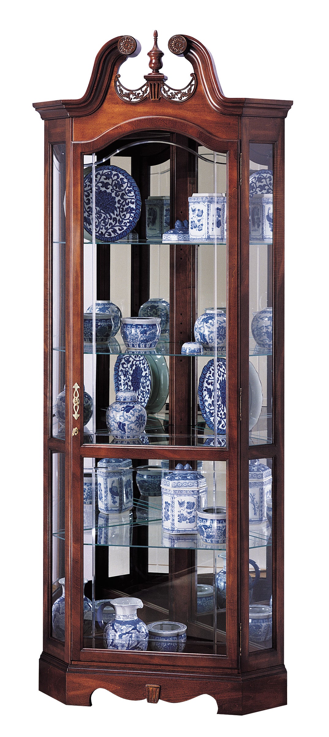 American Home Furniture | Howard Miller - Berkshire Corner Curio Cabinet