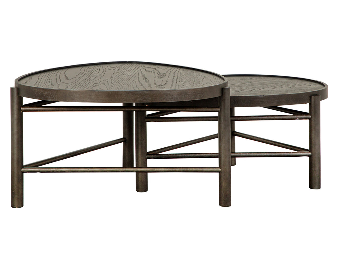 Hadleigh Black Coffee Bean Shaped Nesting Cocktail Table - T5711-52