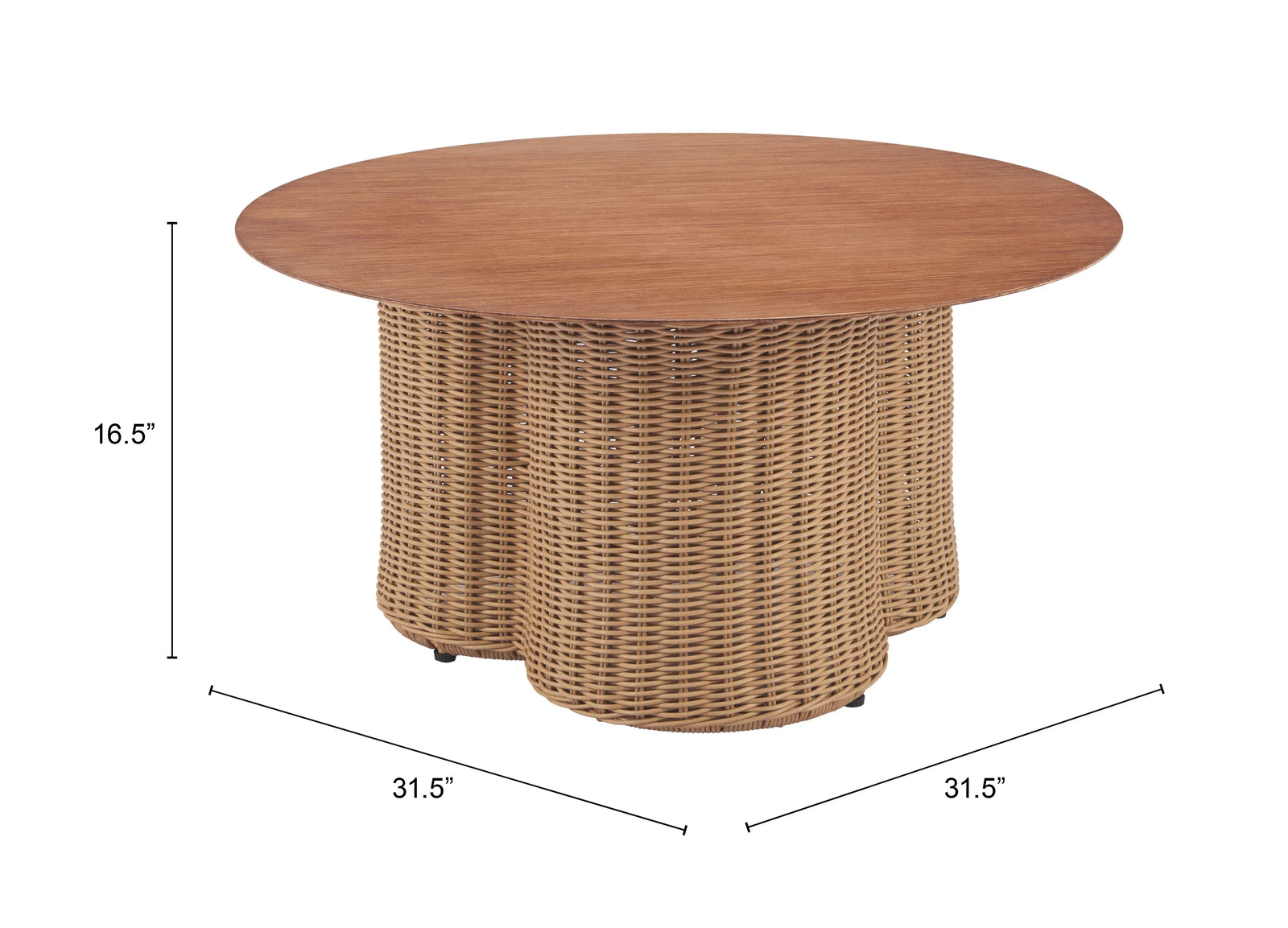 Zuo Soka Coffee Table Natural COFFEE TABLES