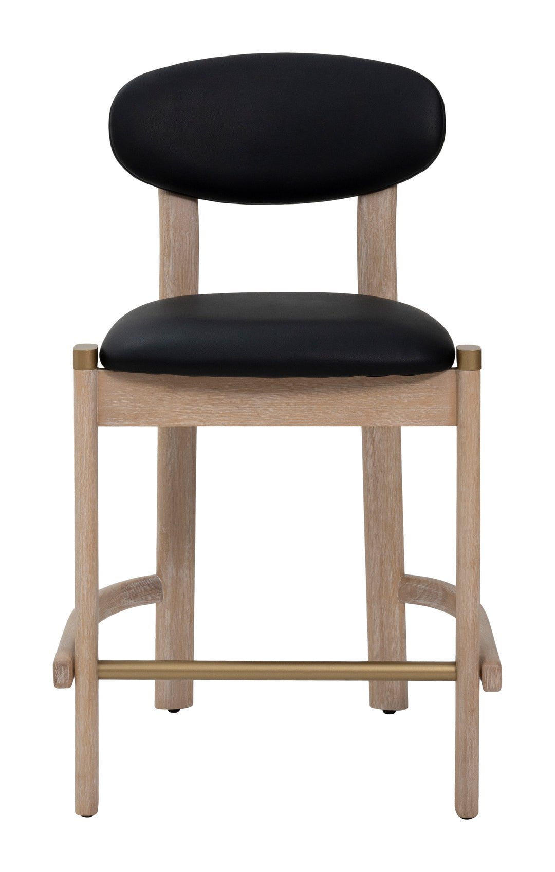 Rilou Counter Stool (Set of 2) Black & Natural