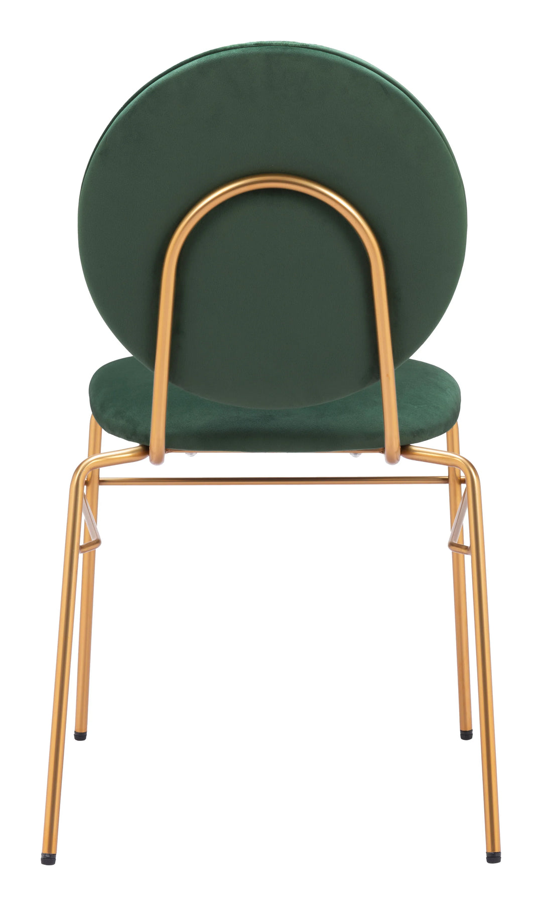 Odessa Dining Chair (Set of 2) Green & Gold - AmericanHomeFurniture