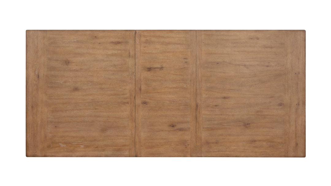Kingston Whisper White And Cerused Nutmeg Extendable Trestle Dining Table - D6407-21