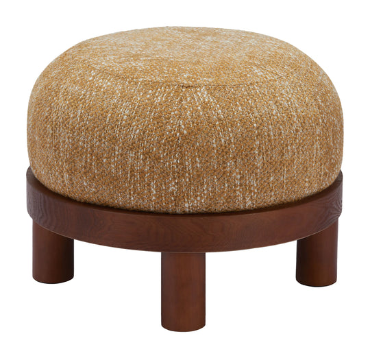 Zuo Gome Ottoman Oat Yellow OTTOMANS, POUFS, + STOOLS