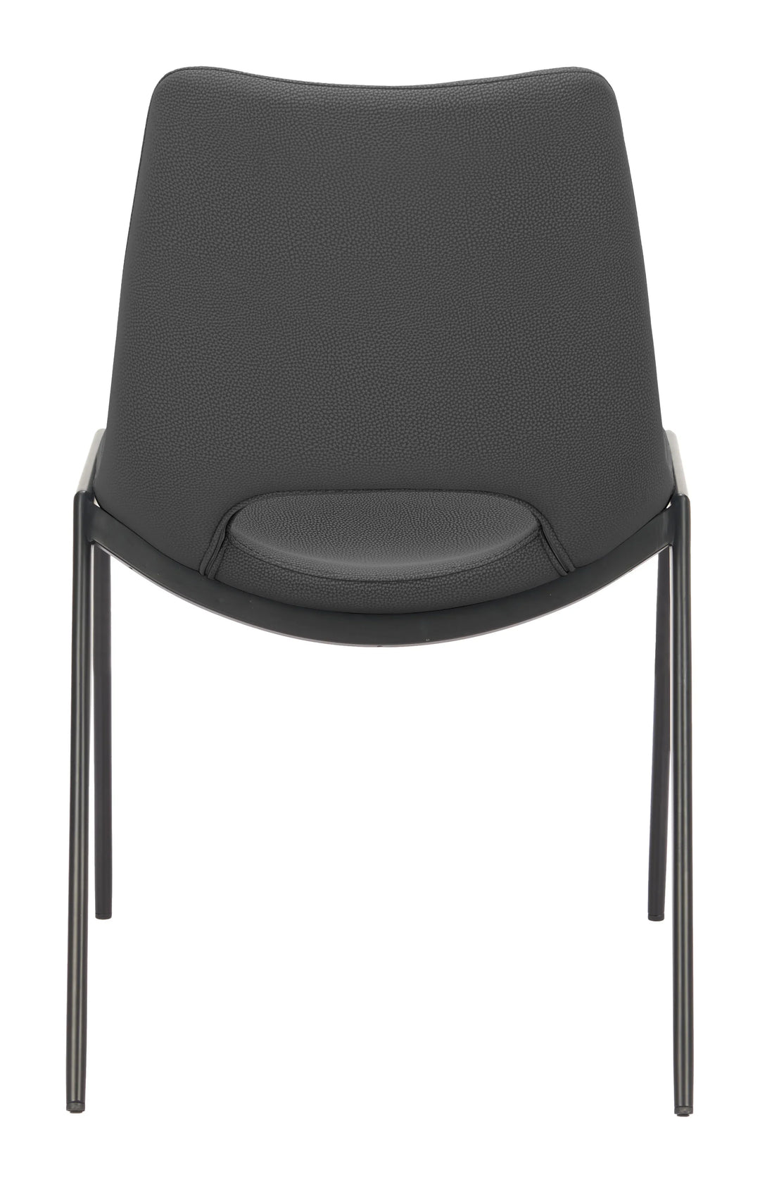 Desi Armless Dining Chair (Set of 2) Black - AmericanHomeFurniture