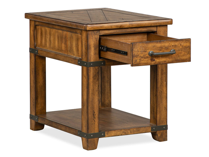 Chesterfield Farmhouse Timber Rectangular End Table - T4717-03