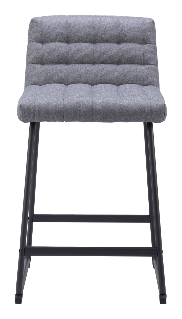 Pago Counter Stool (Set of 2) Gray - AmericanHomeFurniture