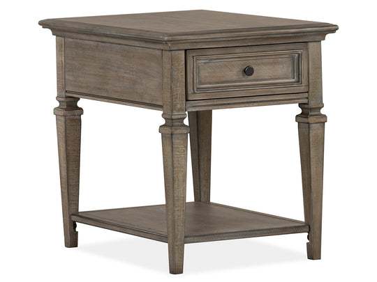 Lancaster Dovetail Grey Rectangular End Table - T4352-03