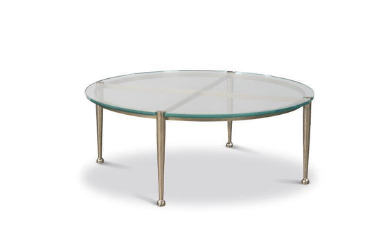 Century - Cadence Round Glass Top Cocktail Table - CAA-603 | American Home Furniture