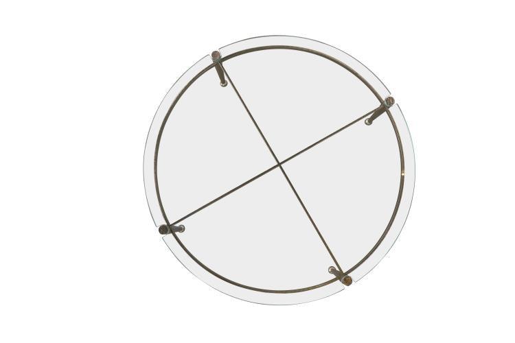Century - Cadence Round Glass Top Cocktail Table - CAA-603 | American Home Furniture