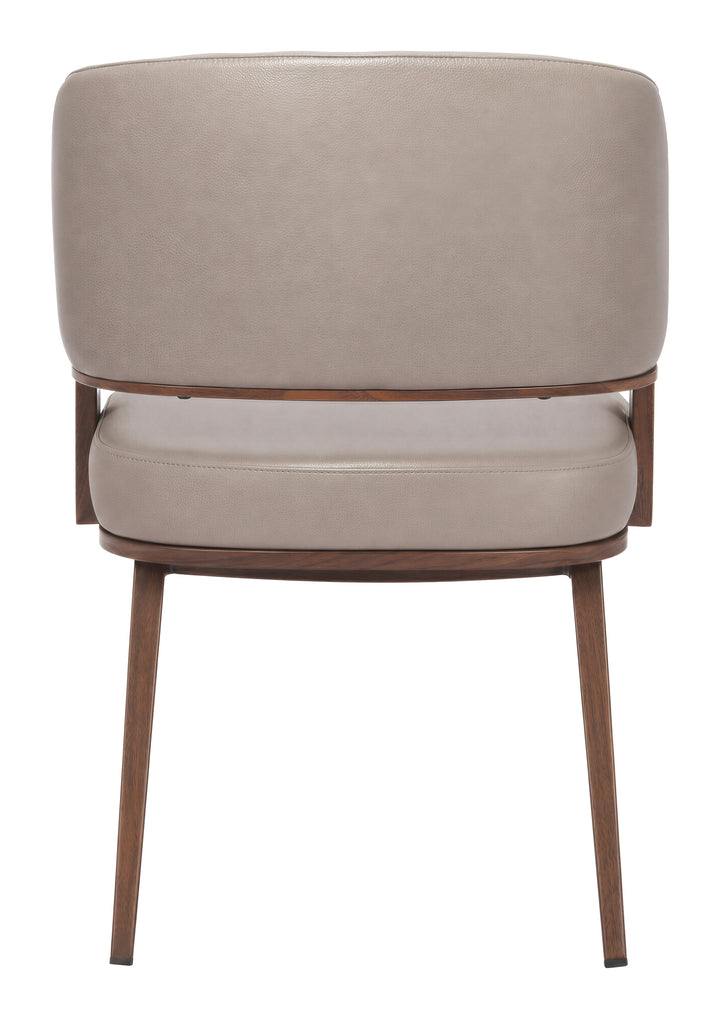 Poise Dining Chair Brown & Walnut - 111335